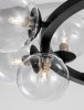 Molekularna Lampa Wisząca Szklane Kule CZARNA Nowoczesna